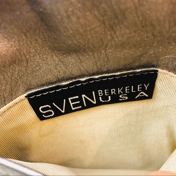 Sven Leather Metallic Crossbody Bag - Picture 7 of 9